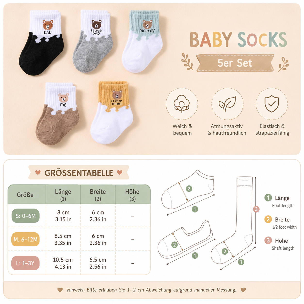Süße Family-Socken